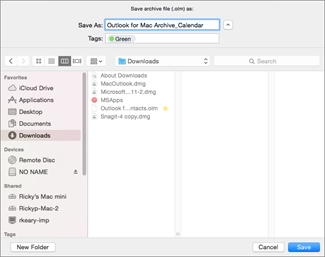office for mac 2016 calendar, contacts and email on same window